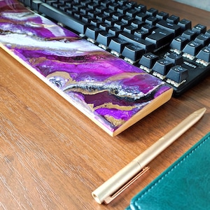 Keyboard Wrist Rest Resin, Wood And Resin Wrist Rest, Keyboard Wrist Rest Full Size, Keyboard Tkl Arm Rest