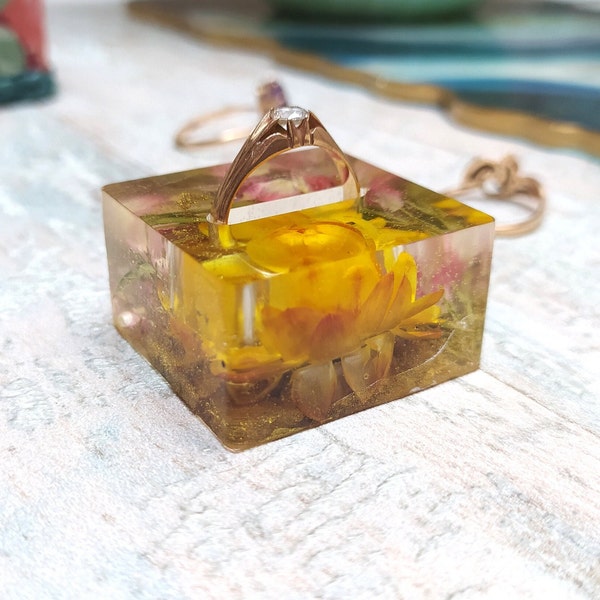 Flower Ring Holder Etsy