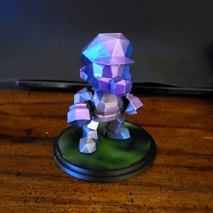 Metal Mario - Hand Painted 3D Printed Mario 64 Style Figure