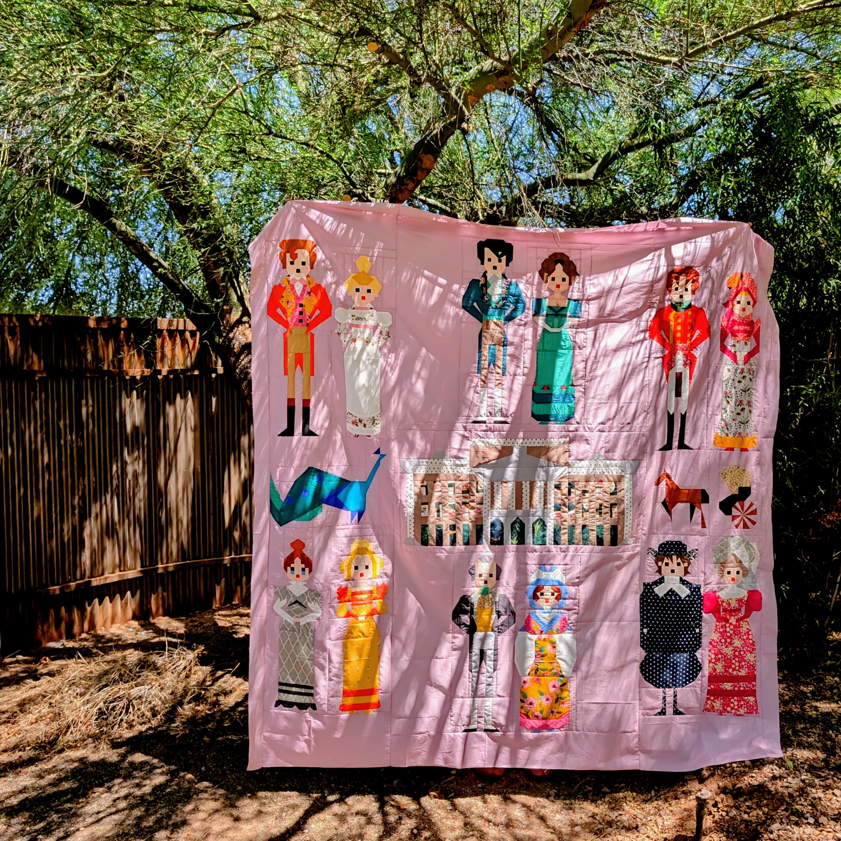 Pride and Prejudice Quilt with Filler Blocks