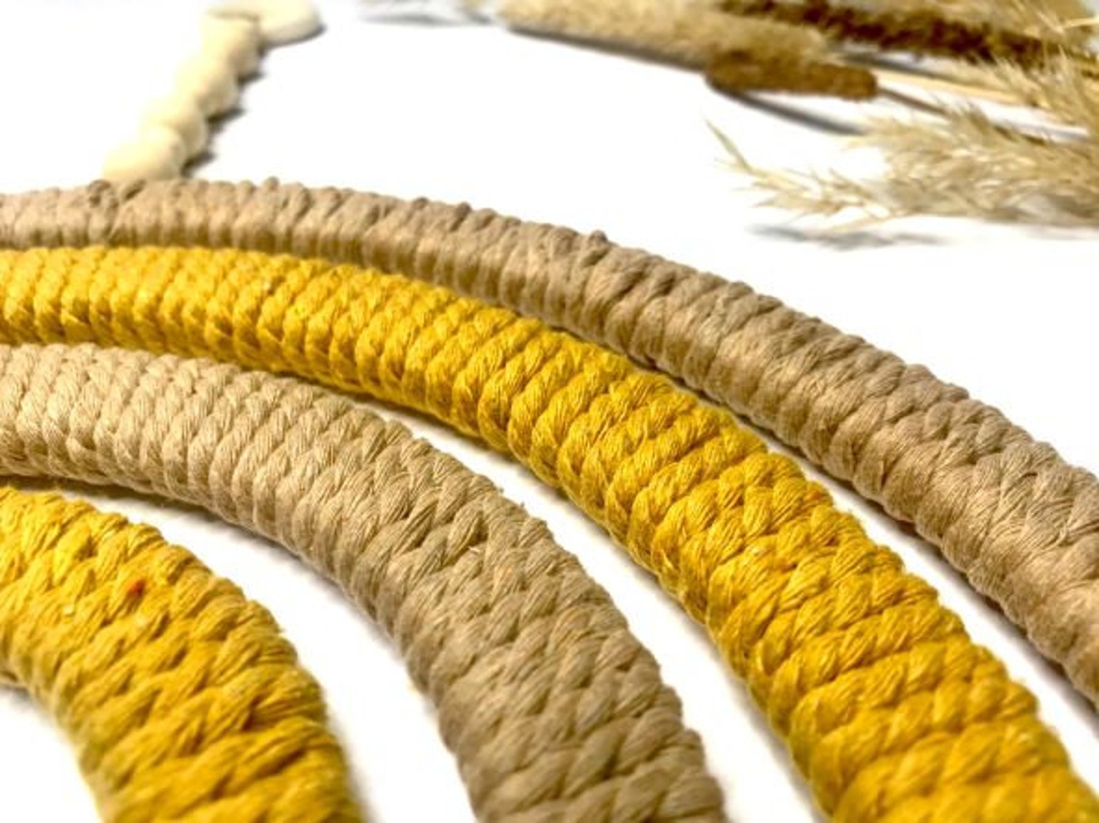 Personalised Nursery Wall Hanging, Macrame Rainbow Wall Decor With Name Initials, Boho Rainbow