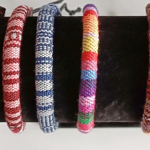 Fabric Rounded Adjustable Bracelets 9 to choose from