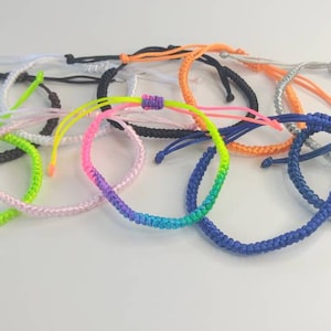 Childrens/Teenager and Adult adjustable Summer Woven cord friendship/Surfer bracelets