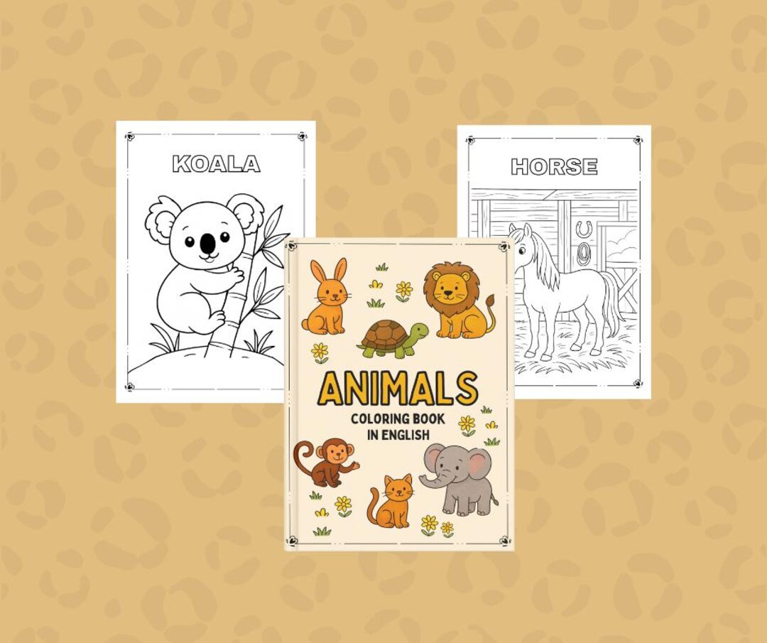 Kids Animal Coloring Book | Printable Animal Coloring Pages for Kids ...