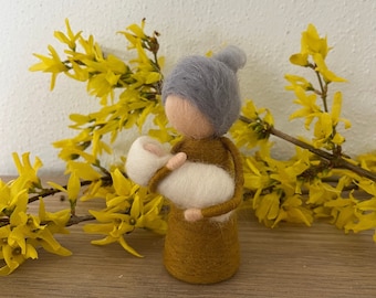 Filzfigur Geschenk Dankeschön Hebamme Geburt Taufe