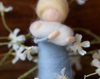 Felt figure gift thank you midwife birth baptism