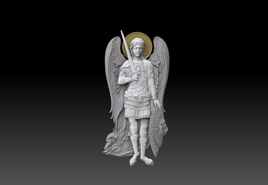 Archangel Michael – 3D STL Digital Model for CNC and 3D Printing - Etsy
