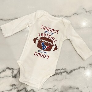 Sundays are for football with my Daddy onesie, custom football onesie