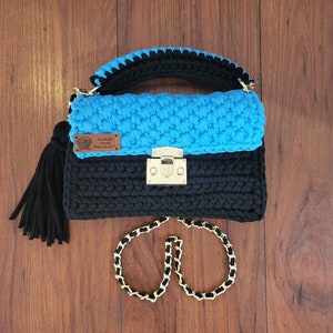 Handbag, purse, crochet handbag, crossbody, tote, luxury bag, designer bag, evening bag, tote, tshirt yarn bag,