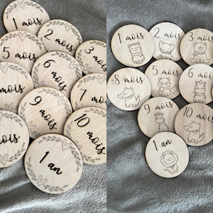 Baby stiefkaart, baby foto's, baby maand, baby accessoires, baby foto accessoires