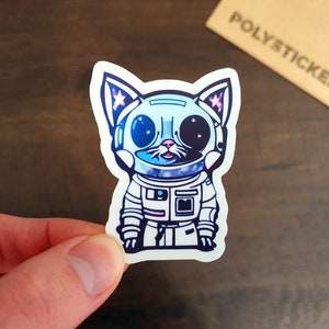 Cat Pfp in space Sticker for Sale by SYZYGYARTSTYLE