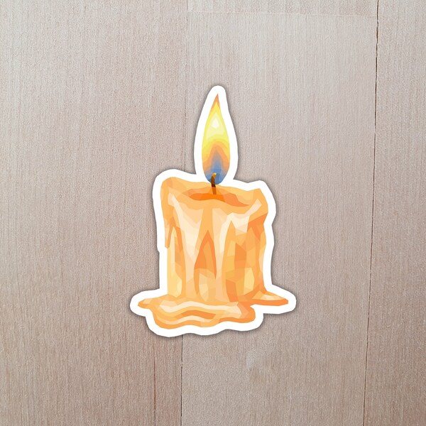 Candle Sticker Etsy