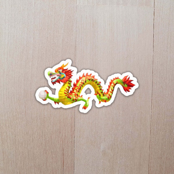 Chinese Dragon Sticker | Dragon Sticker | Chinese Sticker | Dragon Decal | DND Sticker | Dragon Lover | Dragon Gift | Laptop Sticker