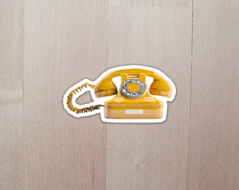 Rotary Dial Phone Sticker | Vintage Phone Sticker | Phone Sticker | Vintage Sticker | Retro Phone | Laptop Sticker | Tumbler Sticker