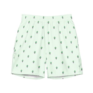 Halflange zwembroekshort voor heren Happy Cactus Urban Classics