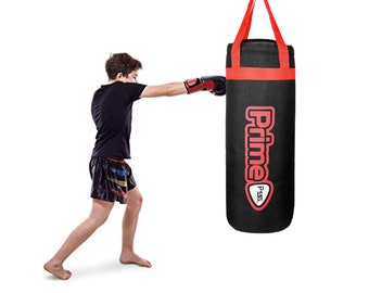 PSS kids punch bag for training boxing, mma, Muay Thai Martial Arts Karate free standing bag D-ring Hanging comes in 2FT - Black,red,blue