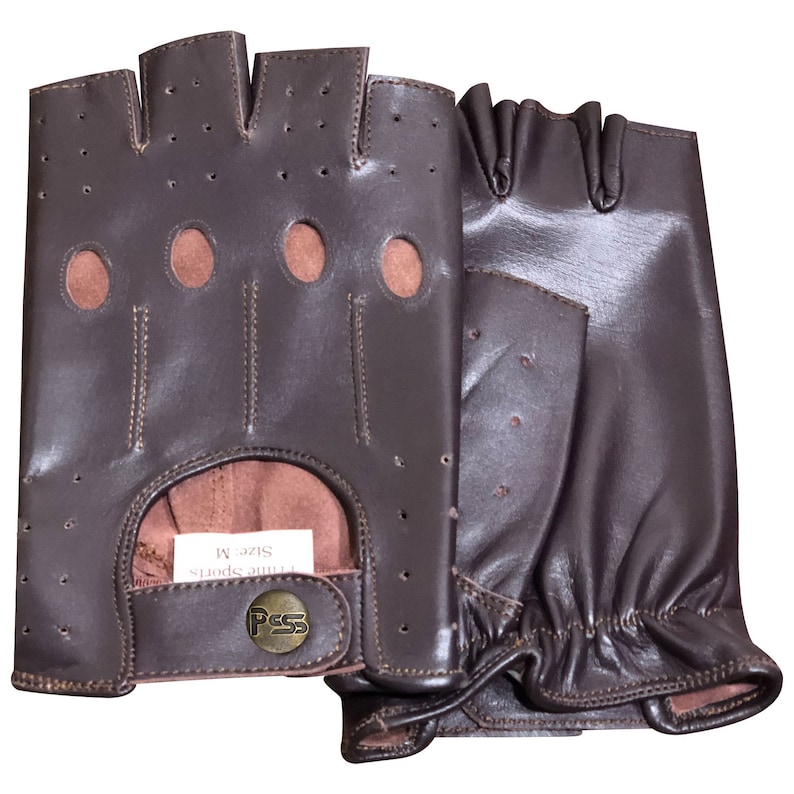 Gants de conduite PSS en cuir véritable pour hommes, gants de moto, modèle 309 image 4