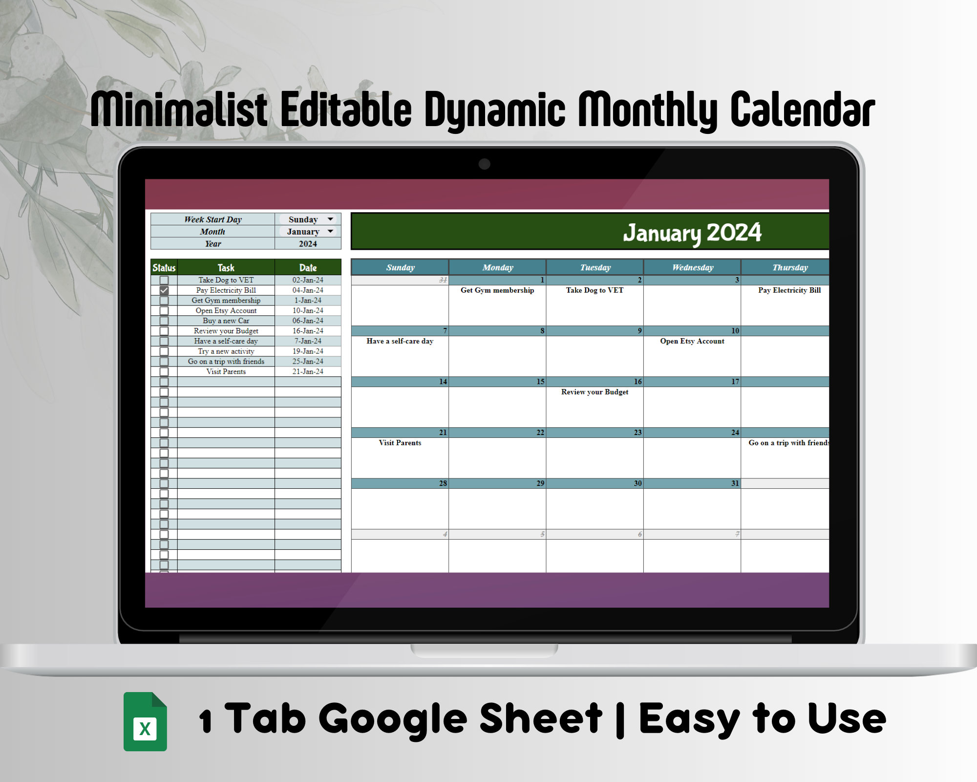 2025-editable-monthly-calendar-google-sheets-calendar-template-2025-calendar-task-calendar-monthly-planner-template-digital-calendar-etsy