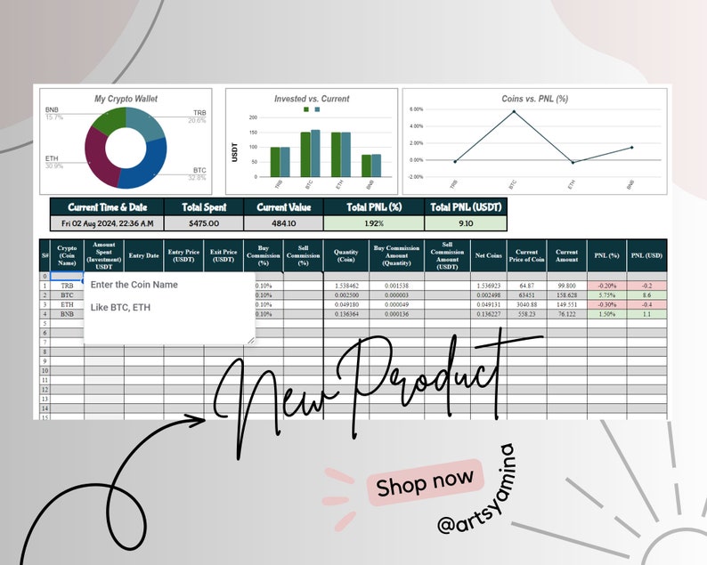 2024 Crypto Excel Template, Investment Tracking, Portfolio Tracking ...