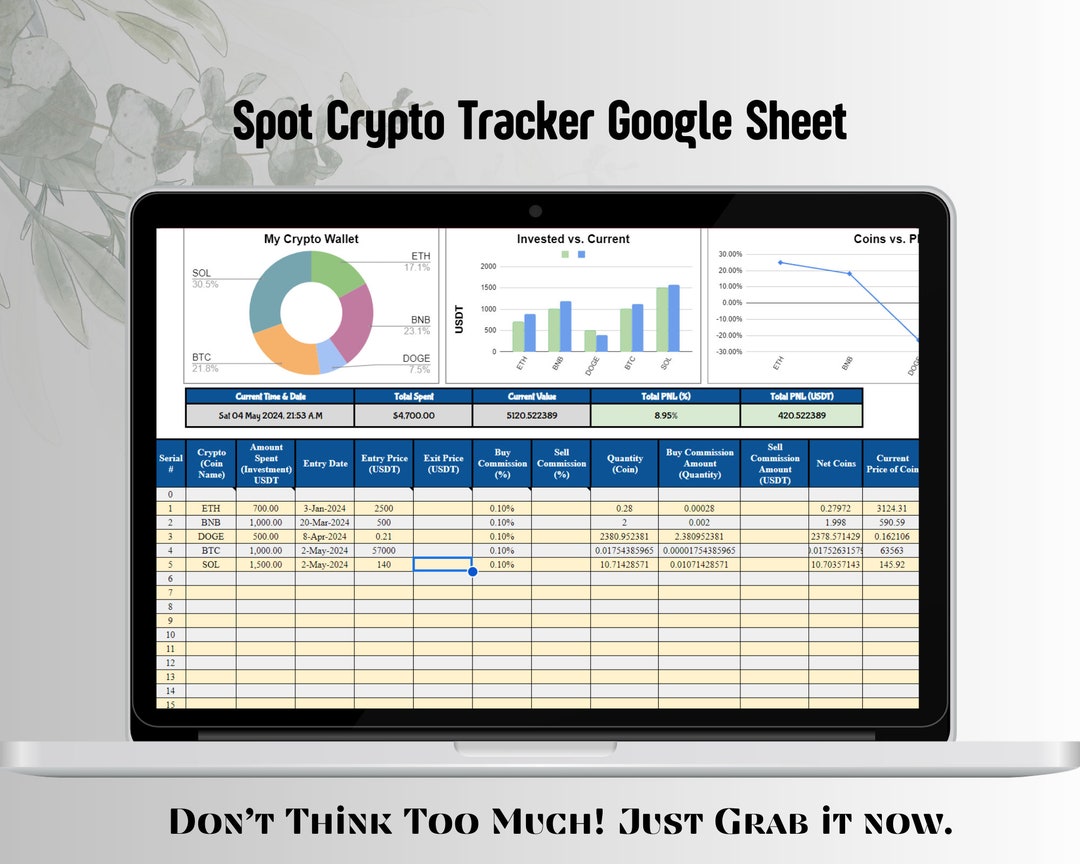 2024 Crypto Excel Template, Investment Tracking, Portfolio Tracking 2024 Crypto Excel Template, Investment Tracking, Portfolio Tracking
