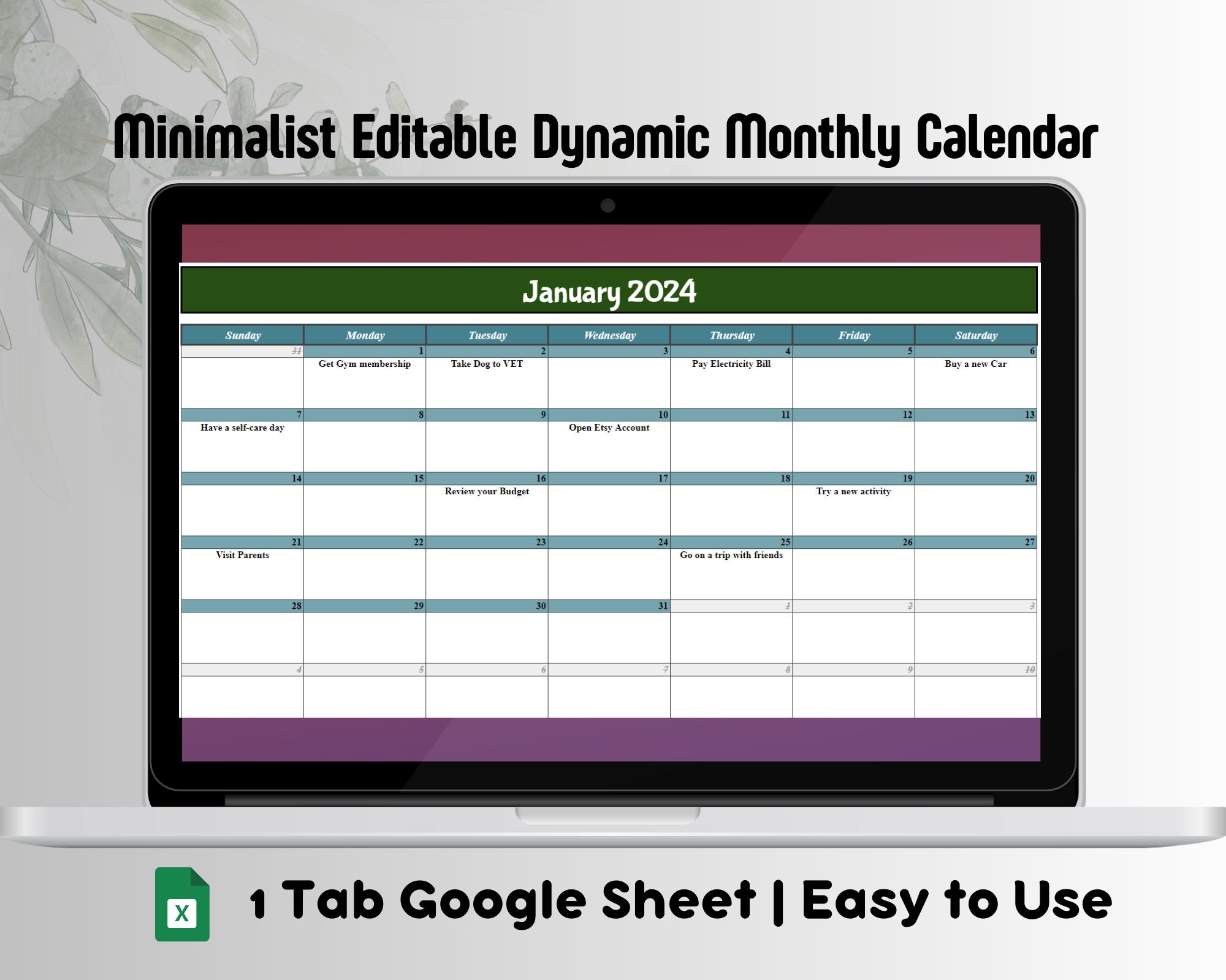 2025-editable-monthly-calendar-google-sheets-calendar-template-2025-calendar-task-calendar-monthly-planner-template-digital-calendar-etsy