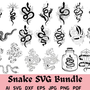 Cobra SVG, pacote cobra svg, cobra png, vetor de cobra, cobra floral svg, clipart de cobra, animal svg, réptil svg, arquivo de corte de cobra, cobra cricut