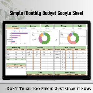 2025 Budget Planner for Google Sheets, Monthly Budget Spreadsheet, Paycheck Budget Expense Tracker, Weekly Biweekly Monthly Budget Template