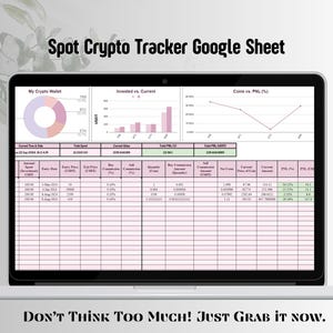 2025 Crypto excel template, investment tracking, Portfolio tracking, crypto tracking, Cryptocurrency excel template, crypto trading, Bitcoin