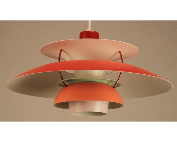 Ph 5 vintage aluminum pendant lamp by Poul Henningsen for Louis Poulsen,  1960s