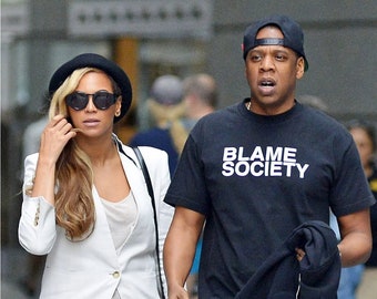 Blame Society T-Shirt: Unisex Cotton Graphic Tee