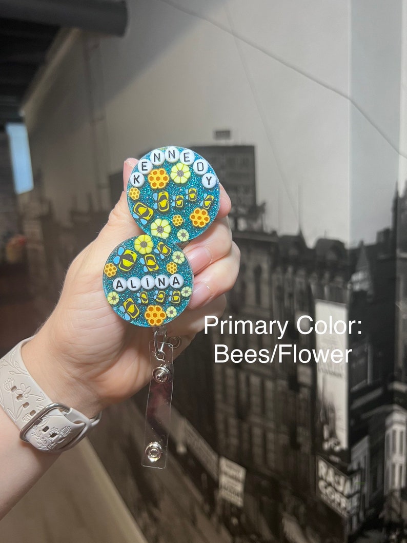 Badge Reel Custom Made resin Molds Fruit Flowers Etsy