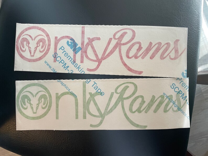 Onlyrams Decal Truck Decal Made to Order Over 30 Colours Etsy Canada