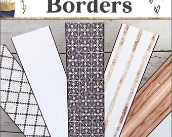 Printable Classroom Borders | Modern Boho Bulletin Board Borders for Classroom | Neutral Classroom Borders | Boho Plants Classroom Decor