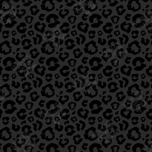 Peut inclure: Un motif sans couture de taches de l&eacute;opard noires sur un fond gris fonc&eacute;.
