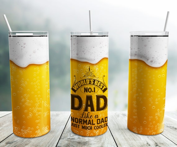 World Best No.1 Dad Tumbler Wrap PNG Fathers Day 20 Oz Skinny - Etsy