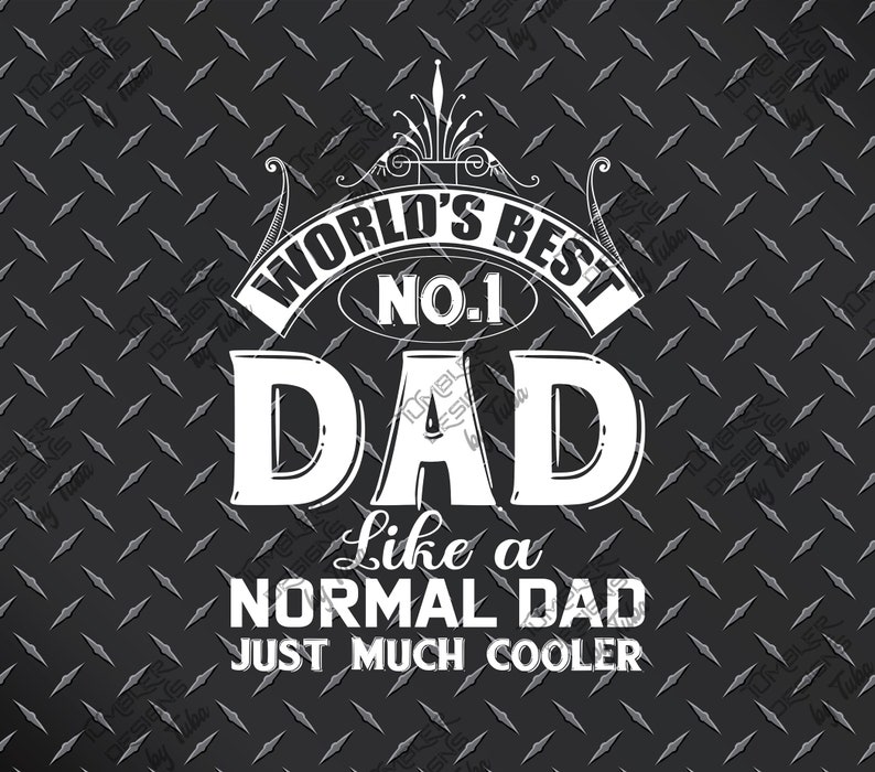 World Best No.1 Dad Tumbler Wrap PNG Fathers Day 20 Oz Skinny | Etsy