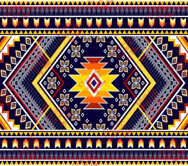 Aztec Tumbler Wrap PNG, Southwest Print 20 Oz Skinny Tumbler ...