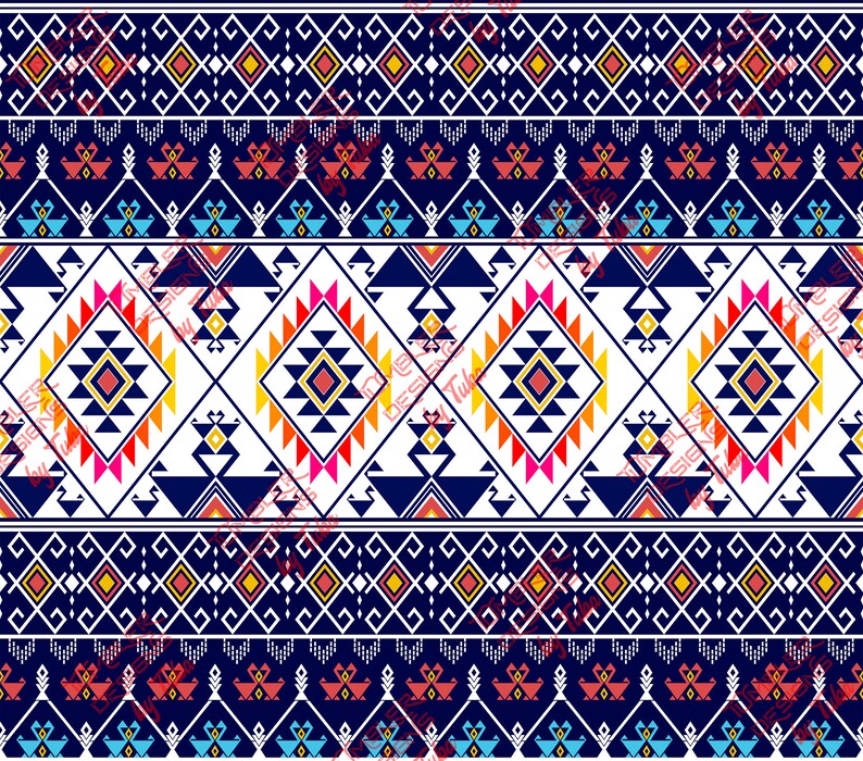 Aztec Tumbler Wrap PNG Southwest Print 20 Oz Skinny Tumbler - Etsy