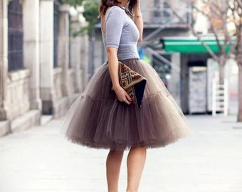 BEST SELLERS | LOLITA - Women's Puffy Tulle Ballerina Tutu Skirt - 6 Layers - 18 Colors