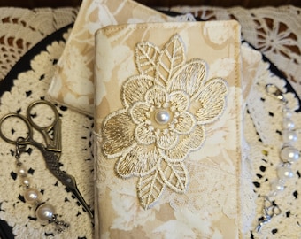 Embroidered Needle Book with Scissors Cross Stitch Quilting Sewing Gift Retreat Gift