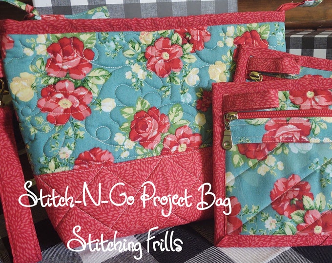 Project Bag, Stitchngo, Cross Stitch Project Bag, Monograming