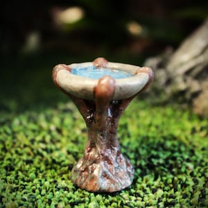 Miniature Bird Bath (downloadable .stl file)