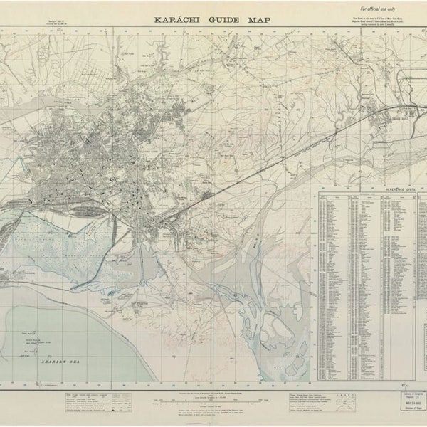 Karachi Guide Map 1940 Digital