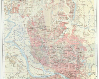 Dhaka Guide Map 1971 1973 1979 (Bangladesh) (Pakistan) Set of three maps in the series