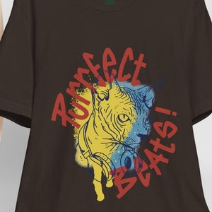 Music Cat T-Shirt: Funny Kitty Graphic Tee, Cat Lover Gift