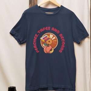 Peaches,Tapes and records Tshirts|Gift for Boyfriend|Gift for Husband|Gift for lover