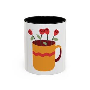 Coffee Mug, Kitchen Decor, Gift for Mom, Tea Cup, Unique Coffee Mug, Botanical Design