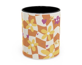 Floral Accent Coffee Mug