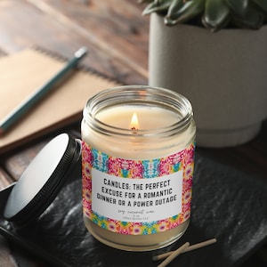 Kerzen: Die perfekte Entschuldigung für ein romantisches Abendessen oder einen Stromausfall, Geschenke für sie, Geburtstagskerze Astrologie Geschenk, sarkastische Kerze, lustiges Geschenk