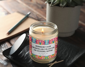 Entspannung Sojakerze, lustiges sarkastisches Geschenk